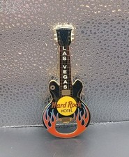 Hard Rock Cafe Las Vegas Nevada Guitar Bottle Opener Magnet