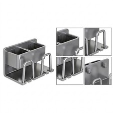 Toothbrush Wall Mount with Dedicated Cup Space - Ventilated  Easy to Clean