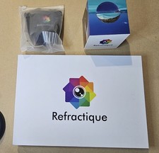 Genuine Refractique Lensball 80mm, Cover, Stand, & Flexi Arm, New