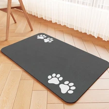 Pet Feeding Mat-Absorbent Pet Placemat for Food and Water Bowl, Dog Food Mat wit
