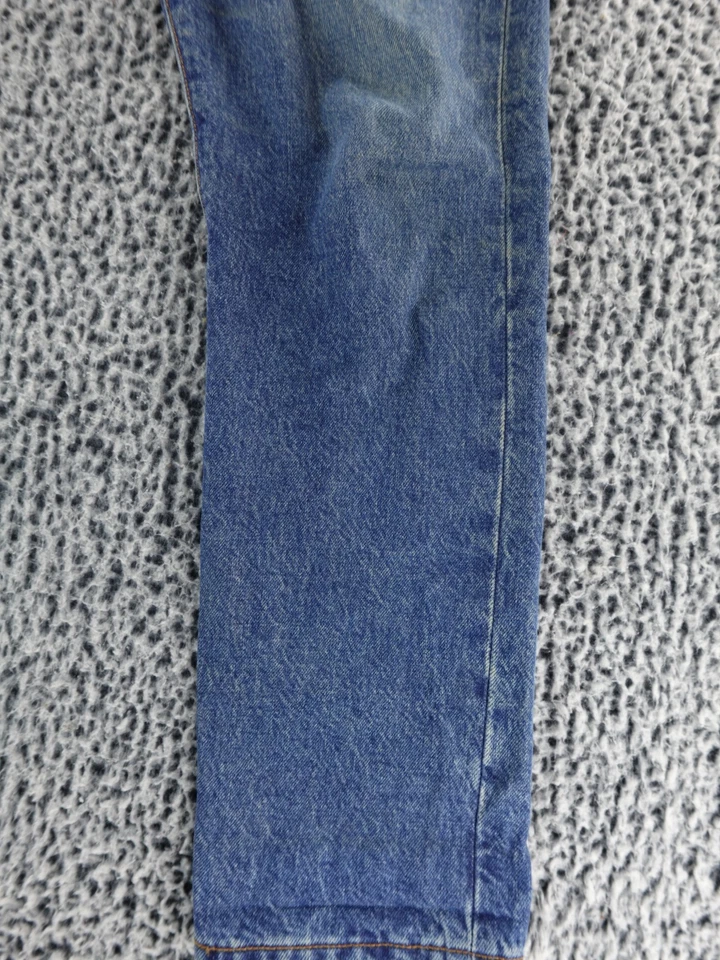 Men's Levi 501 Slim 30x30 Selvedge White Oak Cone Denim Blue Jeans - Image 4 of 4