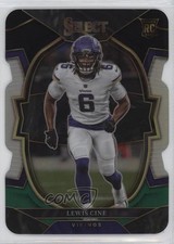 2022 Panini Select Concourse Black & Green Prizm Die-Cut Lewis Cine #52 0t2