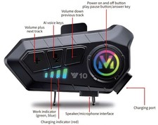 Bluetooth moto intercom with