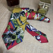 Cravatta HERMÈS Paris Tie KRAWATTE CORBATA 100%soft seta silk France