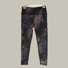 Sweaty Betty Power 7/8 Leggings Black Geometric Mosaic Print SB5400A Size Small