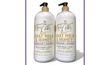 (2-Pk) RAE'S LIL' Goat Milk Replenish +Soothing HAND & BODY LOTION VANILLA HONEY