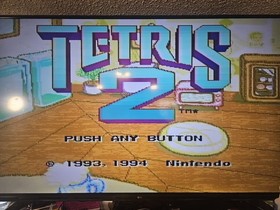 RetroDuo NES/SNES Console Bundle SNES Controller Tetris 2 Tested SNES Works Read