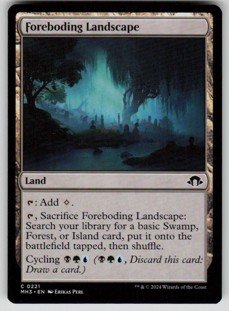 Foreboding Landscape Common Modern Horizons 3 221 MTG Near Mint 2024