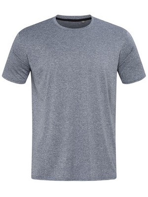 STEDMAN T-Shirt RECYCLED SPORTS-T MOVE MEN Herren Kurzarm DENIM HEATHER