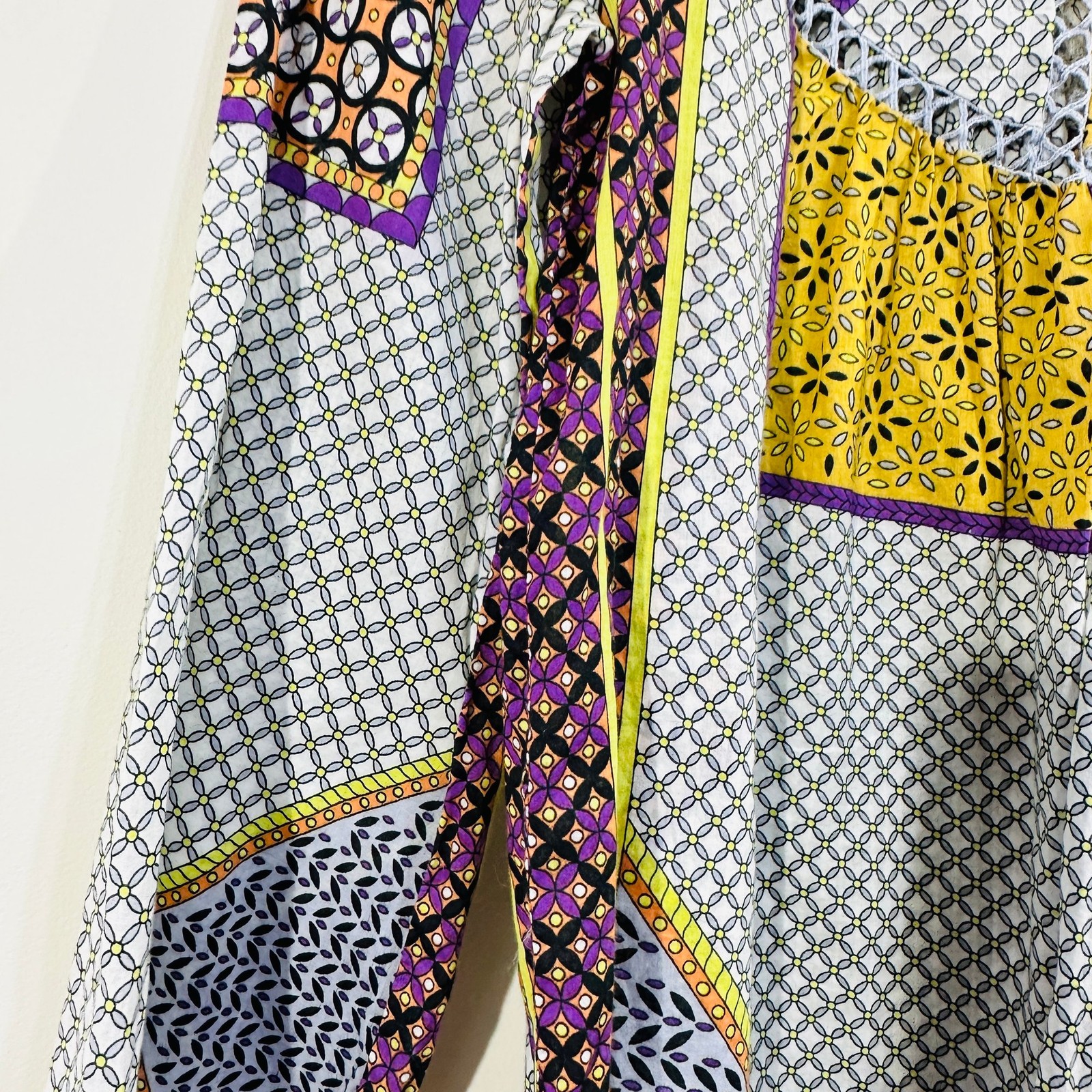 Zimmermann Printed Blouse Patchwork Geometric Pat… - image 8