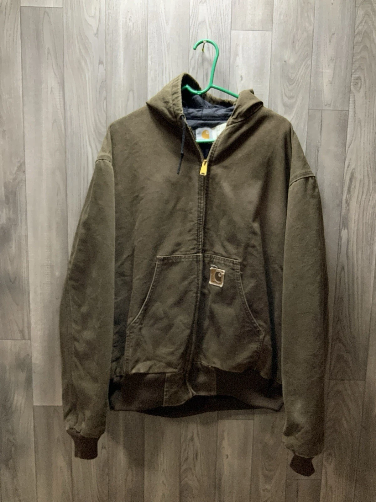 Vintage Carhartt Jacket Men's Size 2XL J06CHT Chestnut Canvas Distressed 90s
