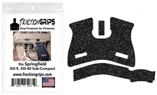 Instant Stipple granulated rubber grip tape for Springfield XD-9 XD40 Subcompact