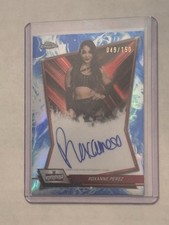 2026 Topps Chrome WWE Roxanne Perez Auto /150 Blue Refractor # /150 Autograph