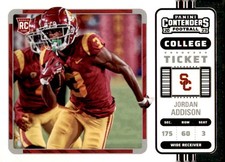 2023 Panini Chronicles Draft Picks #14 Jordan Addison Contenders College Ticket