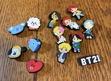Lot of Assorted Croc's Charms - Some K-Pop Characters