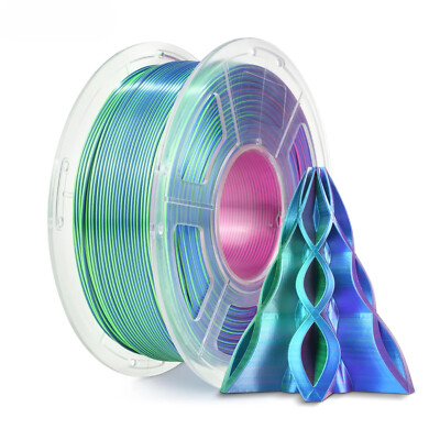 3D Printer Filament 1.75mm ±0.02MM Pla+ Rabinbow Dual/Triple Colors Filaments