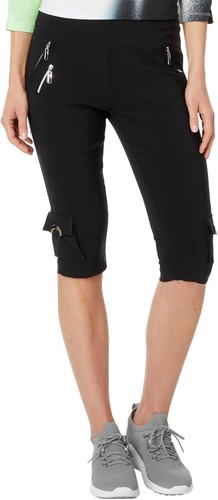 Jamie Sadock Womens 24.5" Skinnylicious Knee Capris Jet Black 8 30.5