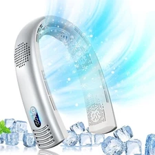 Portable neck fan a personality Without blades Modern 7000 mAh Rechargeable