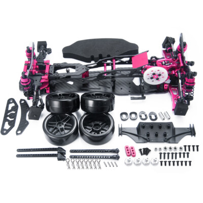 【ピンクのキリン】★構築済み レシリザ ・ブースター デッキ★^_^ RC Car Frame Kit Chassis Sakura D5 MR Upgrade for 1/10 Drift Car