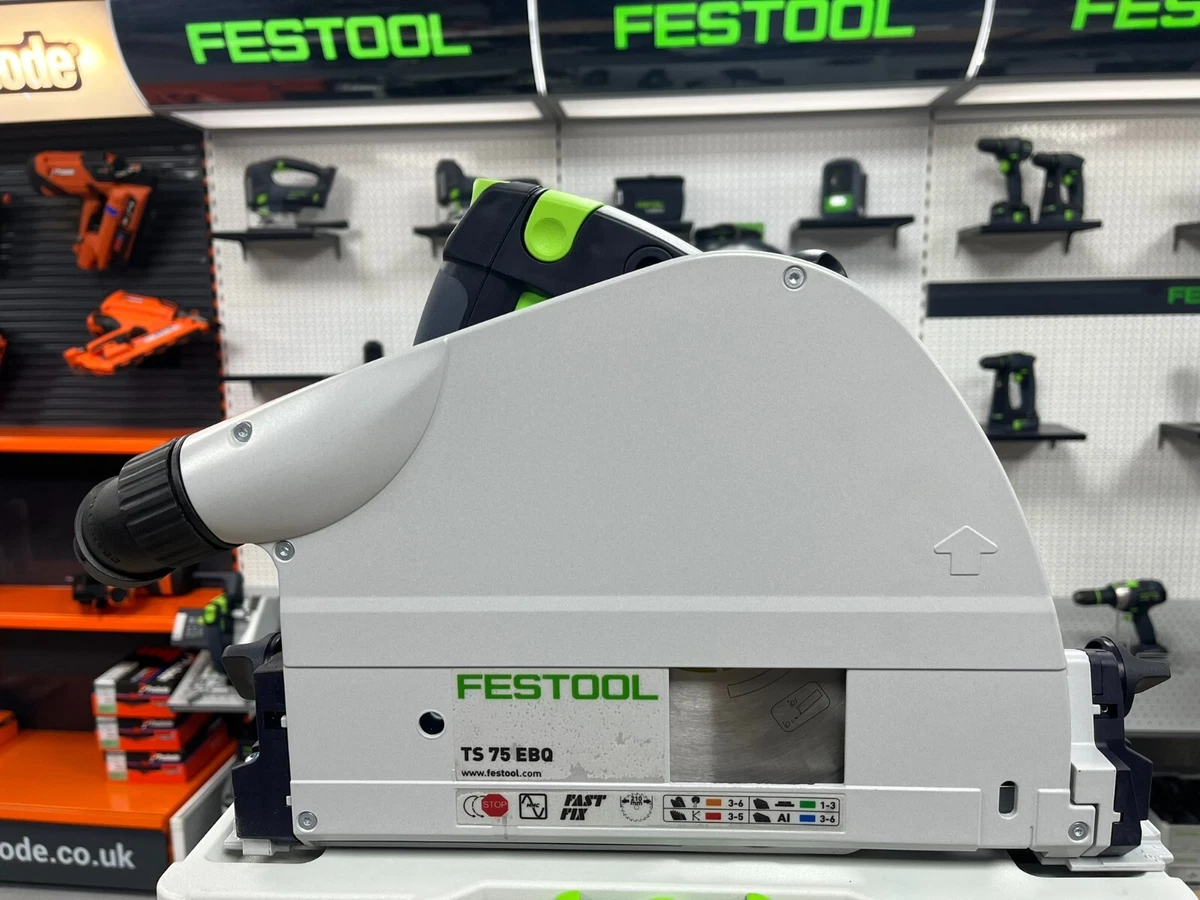 USED ONCE Festool Plunge cut saw TS 75 EBQ Plus 240V 576114 3YRS WARRANTY