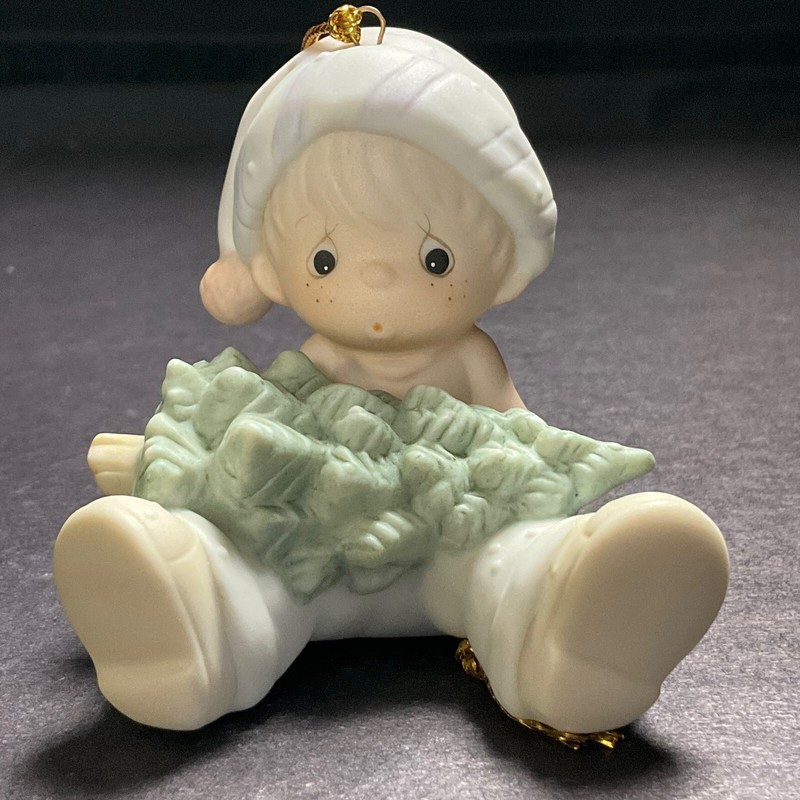 1990 Precious Moments "Don't Let The Holidays Get You Down" Ornament #11903