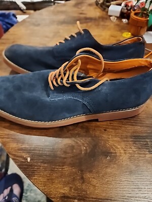 BUKS By Walk-Over Blue Suede Shoes M10 | eBay display picture 1