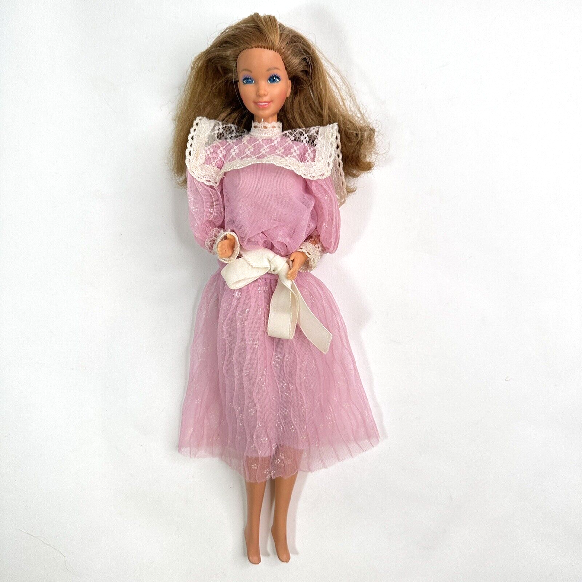 uhr heart mom dress pink ハート　ピンク 3-4y Vintage BARBIE The Heart Family Mom Doll Original Pink Dress