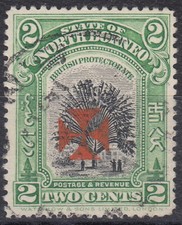 Nordborneo 1916, red cross, Mi.Nr. 147, CDS, gestempelt
