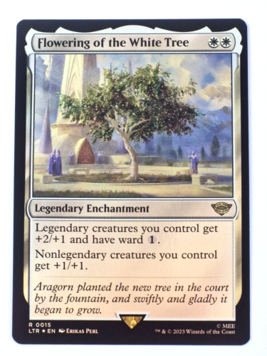 MTG Flowering of the White Tree - Lord of the Rings [Foil] NM - Foto 1 di 2
