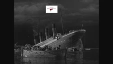 TITANIC 1953 MOVIE STILL REPRINT, TITANIC WITH HER STERN HIGH IN THE AIR