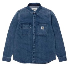 Carhartt Wip W' L/s Salinac Shirt I023106 Blue Prime Stone S