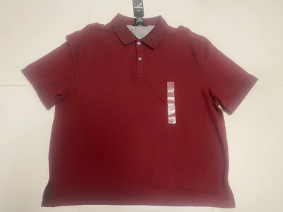 Calvin Klein Mens Maroon Polo T- Shirt Large