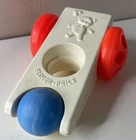 1975 Vintage Fisher Price Click n' Clatter Car #417 Baby toddler toy car