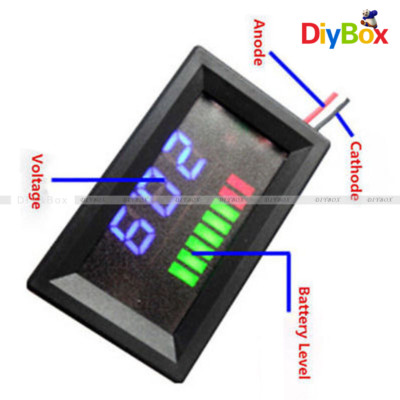 TianYu Mall]Battery Level Indicator Capacity Indicator 12V ACID Lead Led Tester Voltmeter Charge I195224175