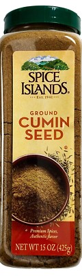 Spice Islands Ground Cumin Seed Herb Premium Authentic Flavor, 15 Ounce 1pk