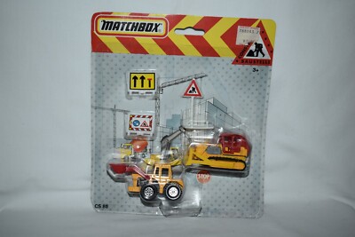 Matchbox Construction Set CS80 In Blister 1992 Dozer & Loader