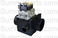 F200166400 DRAIN VALVE, 220V 3" WOF SHORT, FOR HUEBSCH, SQ, UNIMAC, DEPEND-O
