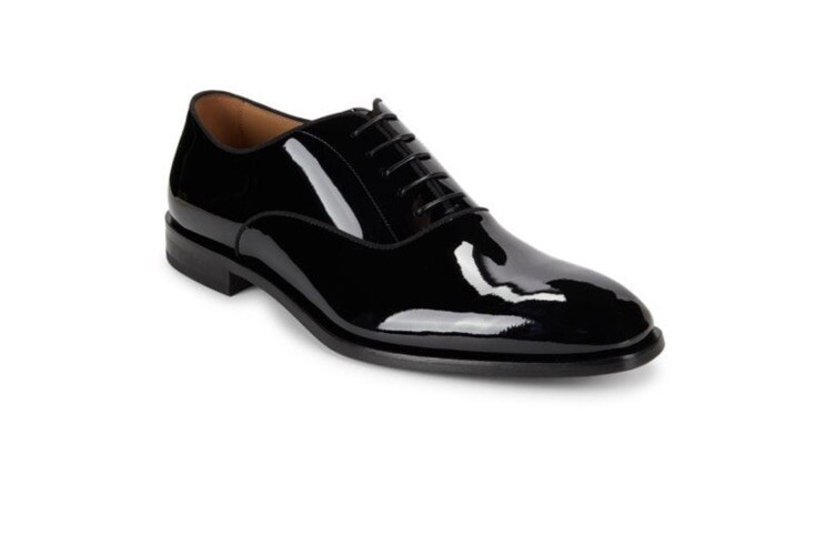 New Hugo Boss Black Oxford Patent Leather Tuxedo Wedding  display picture 3