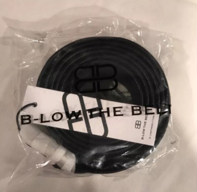 B-Low the Belt MIA Black Belt Silver Buckle Rock-n-Roll 