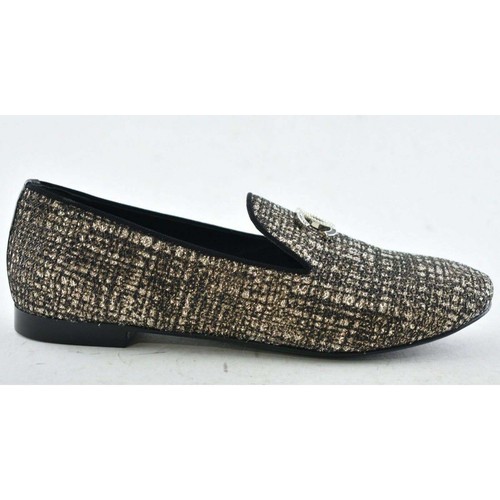 Chanel 19P Black Pink Glitter CC Logo Mule Moccasin Ballet Loafer Flat 36.5