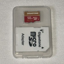 Gigastone 512GB Micro SD Card With Adapter - 4K Camera Pro - HD Video Storage