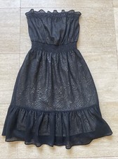 MM Couture by Miss Me Black Lace Overlay Sleeveless Mini Dress Size L
