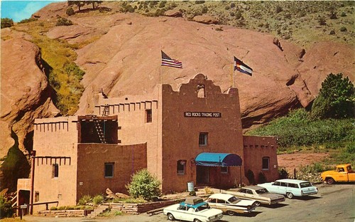 RED ROCK PARKS TRADING POST, COLORADO, VINTAGE POSTKARTE - Bild 1 von 2