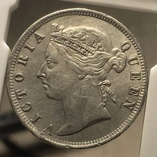 STRAITS SETTLEMENTS 1900 20 CENTS KM12