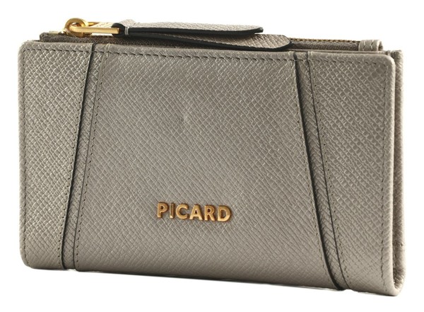 Picard Chic Way 1 Zip Wallet GeldböRse Silver Taupe Neu-image