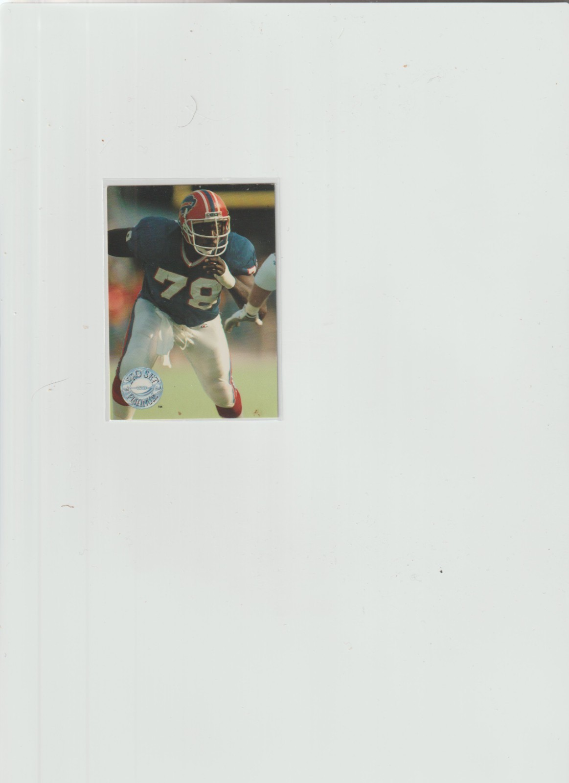 1991 pro set platinum #8 Bruce Smith BILLS