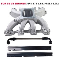 For Ls3 L92 Engine Single Plane 4150 Efi Intake Manifold With Billet Fuel Rails For Ls3 L92 Engine Single Plane 4150 Efi Intake Manifold With Billet Fuel Rails