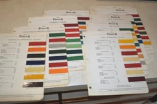 1940 USA Trucks Commercial Vehicles Paint Chips 14 Pages Chevy IHC Ford Mack GM