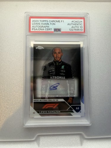 2023 Topps Chrome Formula 1 - Autographs Lewis Hamilton #CAC-LH (AU) PSA 10