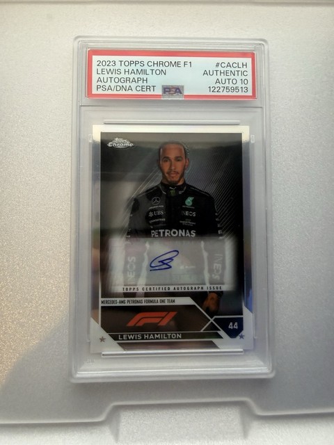 2023 Topps Chrome Formula 1 - Autographs Lewis Hamilton #CAC-LH (AU) PSA 10